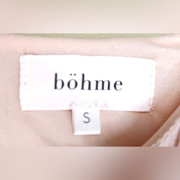 Bohme Embroidered Pink Tunic Top Round Neck Lined Oversized Women’s Size Small - Picture 10 of 10